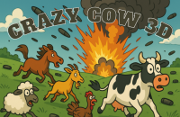 Play Crazy Cow 3D now!