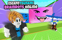 Play Escape Tsunami Brainrots Online now!