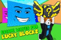 Play Escape Waves for Lucky Blocks now!
