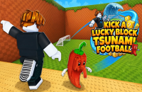 Play Kick a Lucky Block: Tsunami Football now!