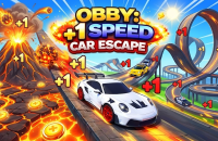 Play Obby: +1 Speed Car Escape now!