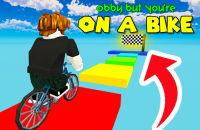 Play Obby but You're on a Bike now!