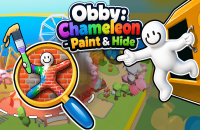 Play Obby: Chameleon - Paint & Hide now!
