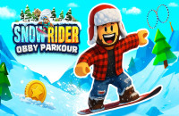 Play Snow Rider Obby Parkour now!