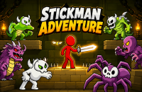 Play Stickman Adventure now!
