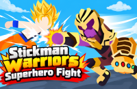 Play Stickman Warriors Superhero Fight now!