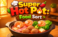 Play Super Hot Pot: Food Sort now!
